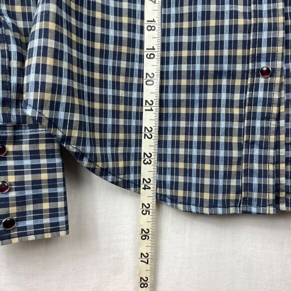 Rodeo Carte Pearl Snap Plaid Western Shirt Womens XL Vintage Embroidered Cowgirl - Picture 13 of 13